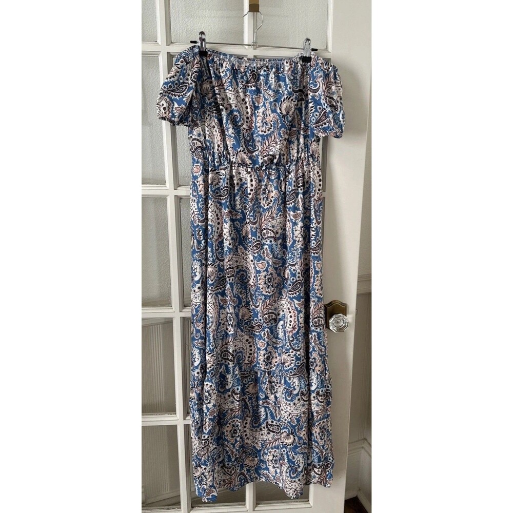 Off The Shoulder Maxi Dress Women's Large NWOT